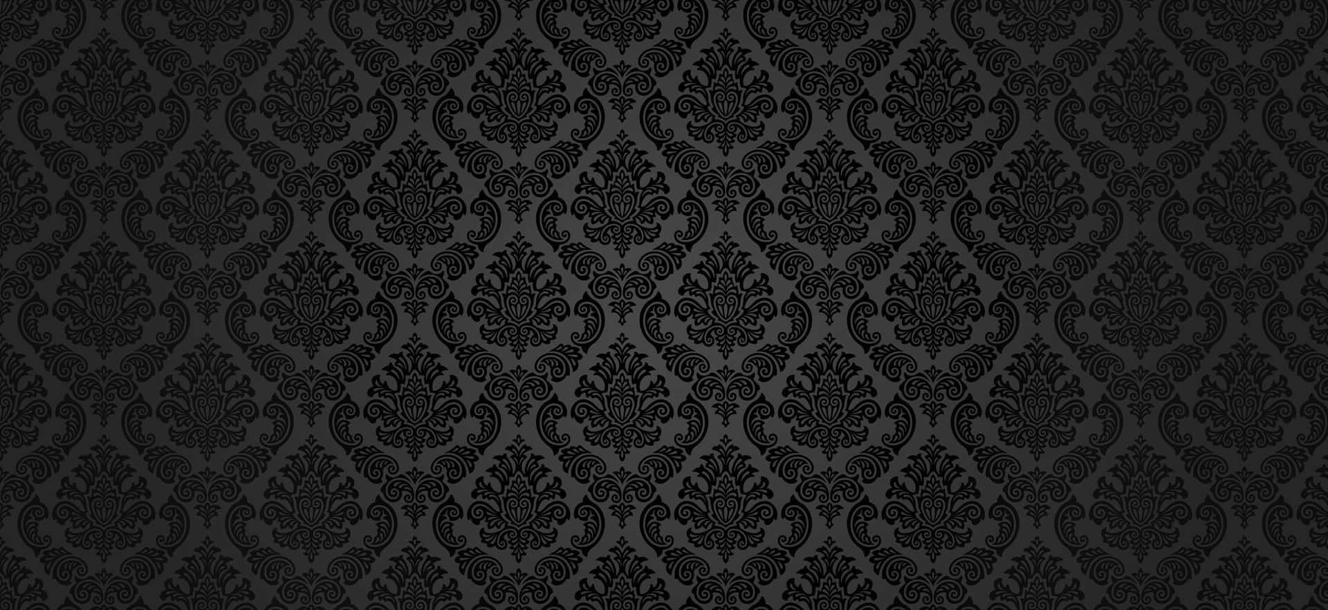 Unedificio De Estilo Retro Clásico Con Una Combinación De Colores Negro Carbón Y Gris Oscuro. Fondo de pantalla