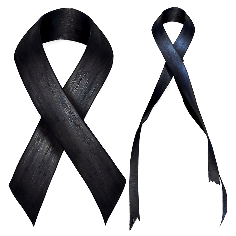 Black Ribbon For Protest Png Pns PNG