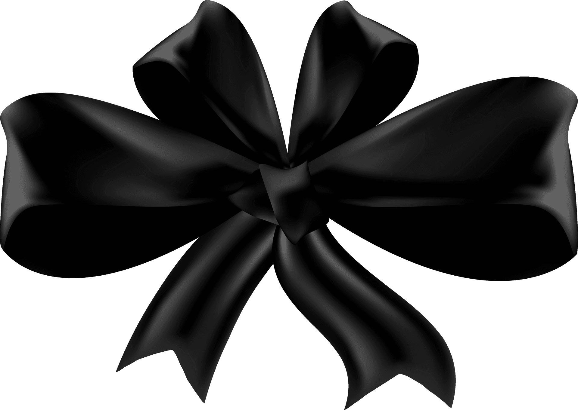 Black Ribbon Symbolof Mourning.png PNG