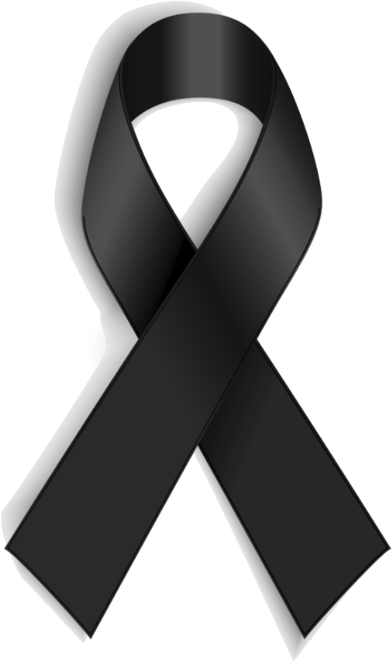 Black Ribbon Symbolof Mourning.png PNG