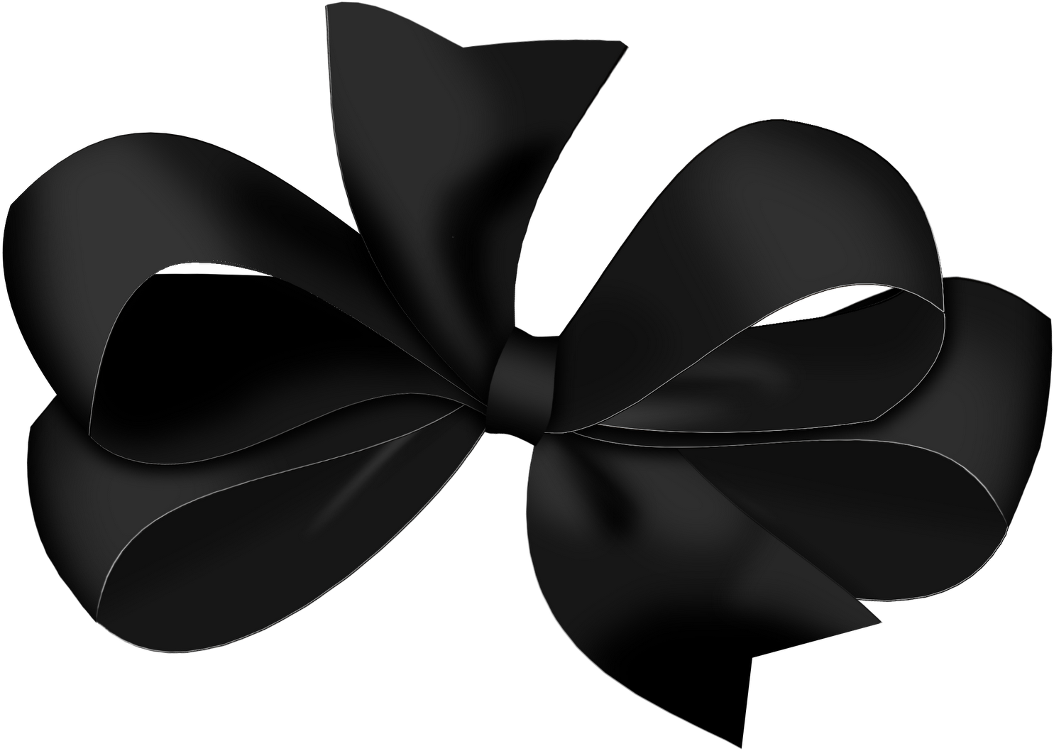 Black Ribbon Symbolof Mourning.png PNG
