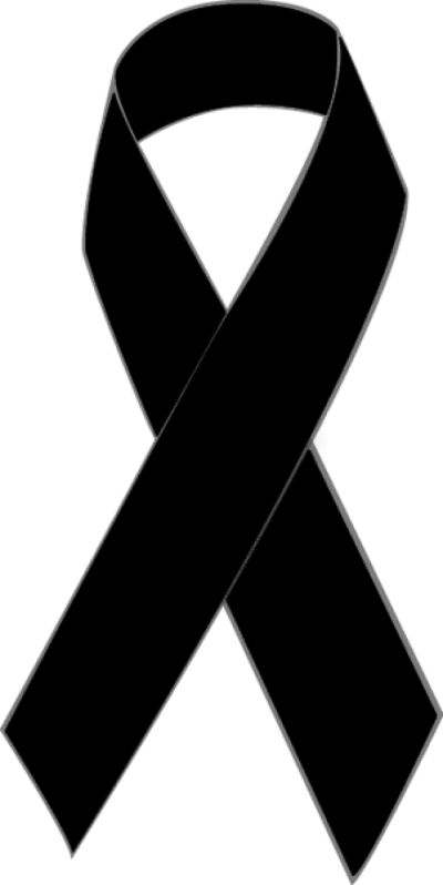 Black Ribbon Symbolof Mourning.png PNG