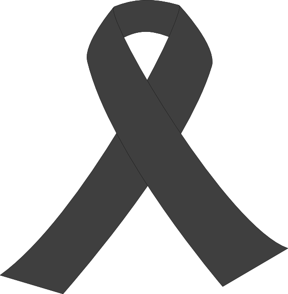 Black Ribbon Symbolof Mourning.png PNG