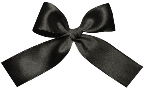 Black Ribbon Symbolof Mourning.png PNG