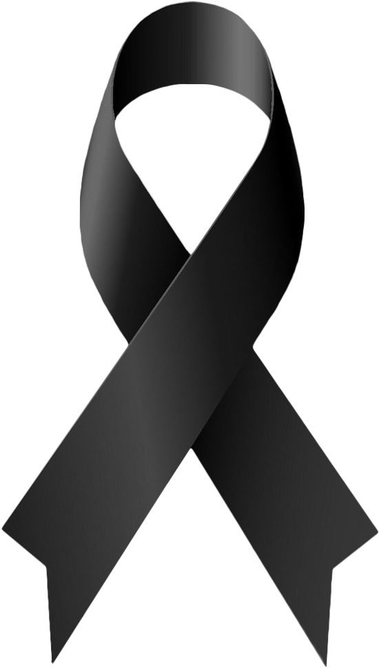 Black Ribbon Symbolof Mourning.png PNG