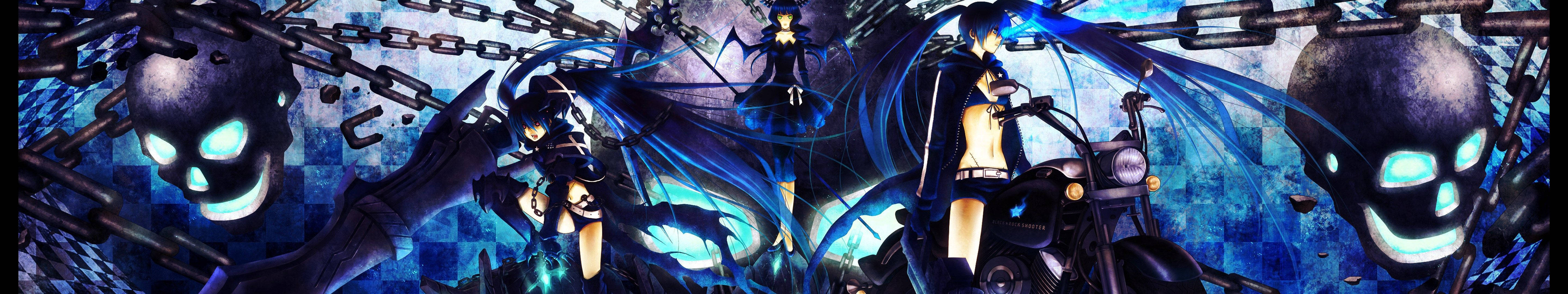 Black Rock Shooter Blue Anime Girl wallpaper.