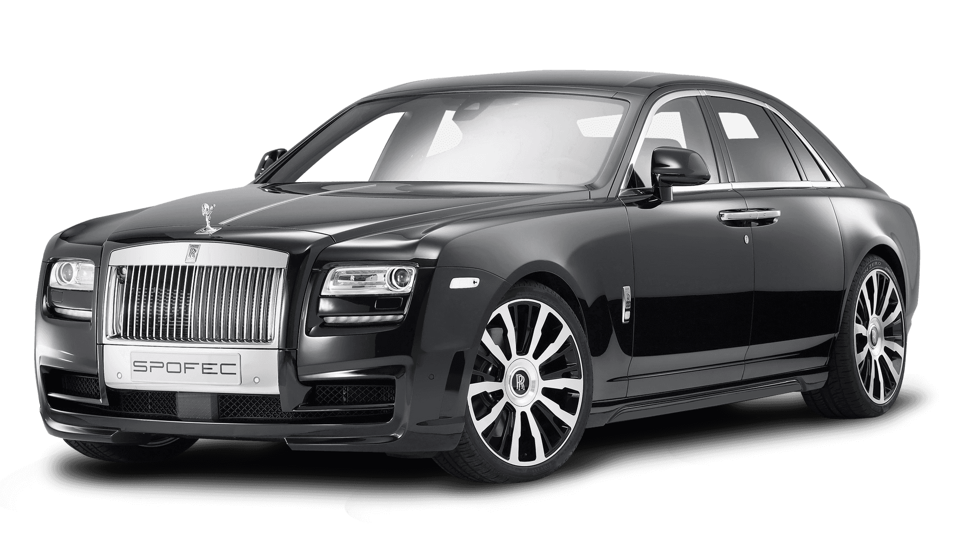 Black Rolls Royce Ghost Spofec Edition PNG