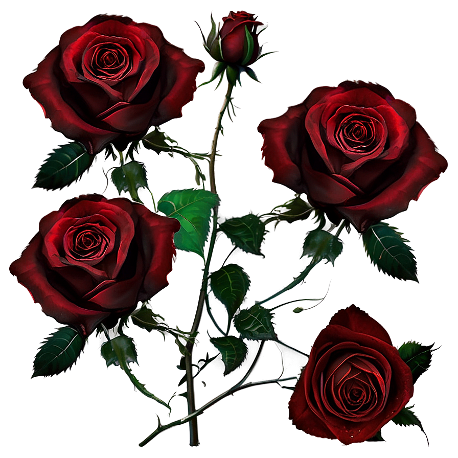 Black Roses Gothic Png 20 PNG