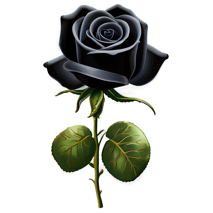 Black Roses Icon Png 06212024 PNG