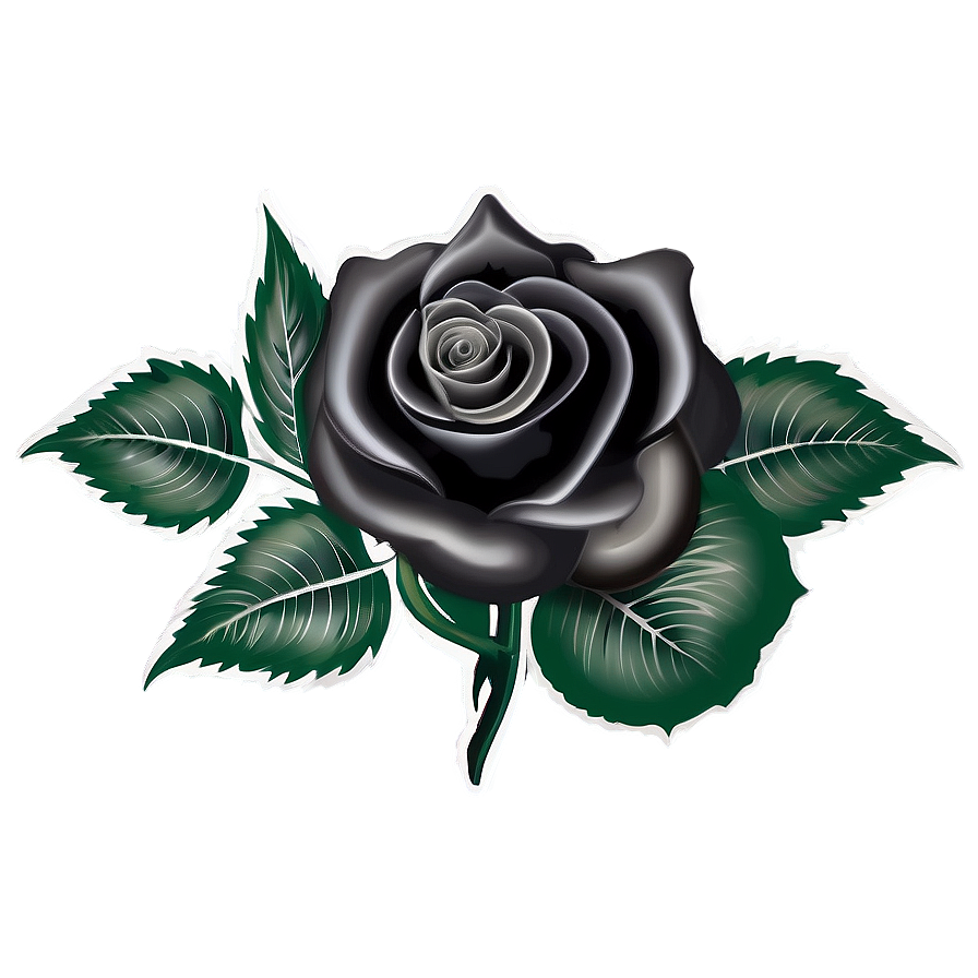 Black Roses Tattoo Design Png 21 PNG