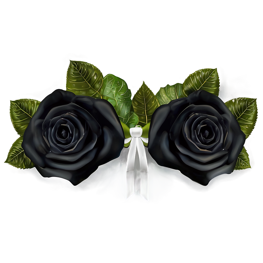 Black Roses Wedding Theme Png 16 PNG