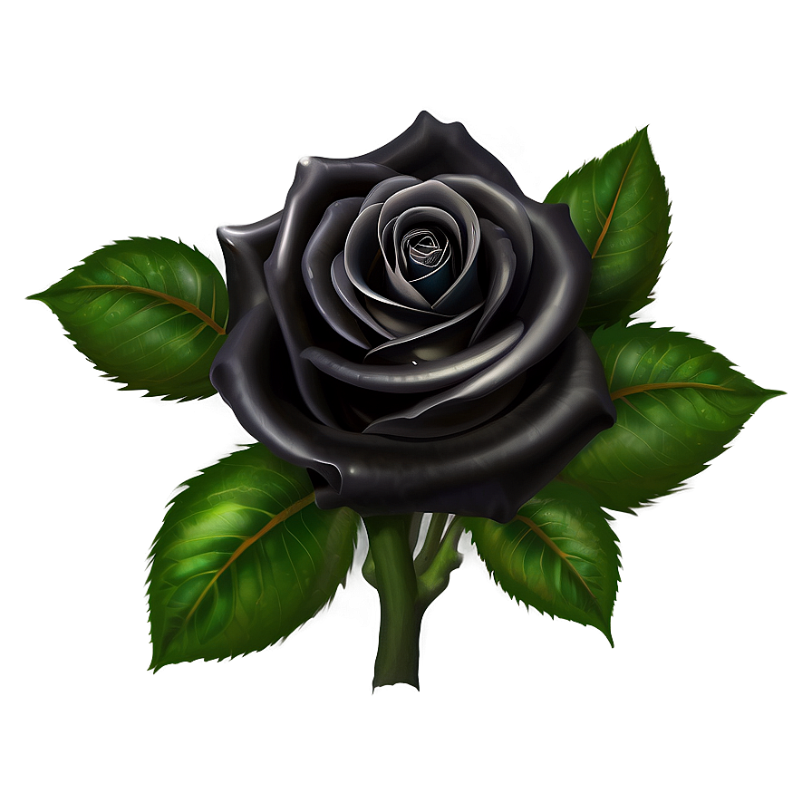Black Roses With Dew Png Sob PNG