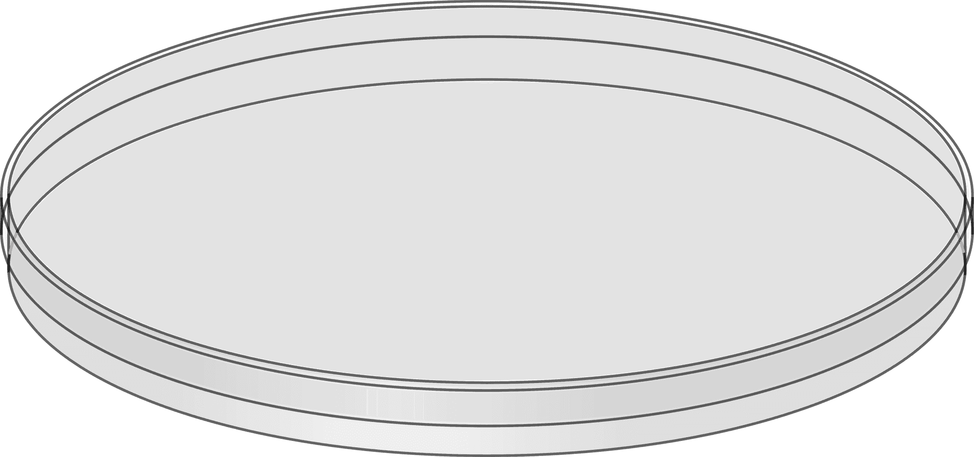 Black Round Serving Tray PNG