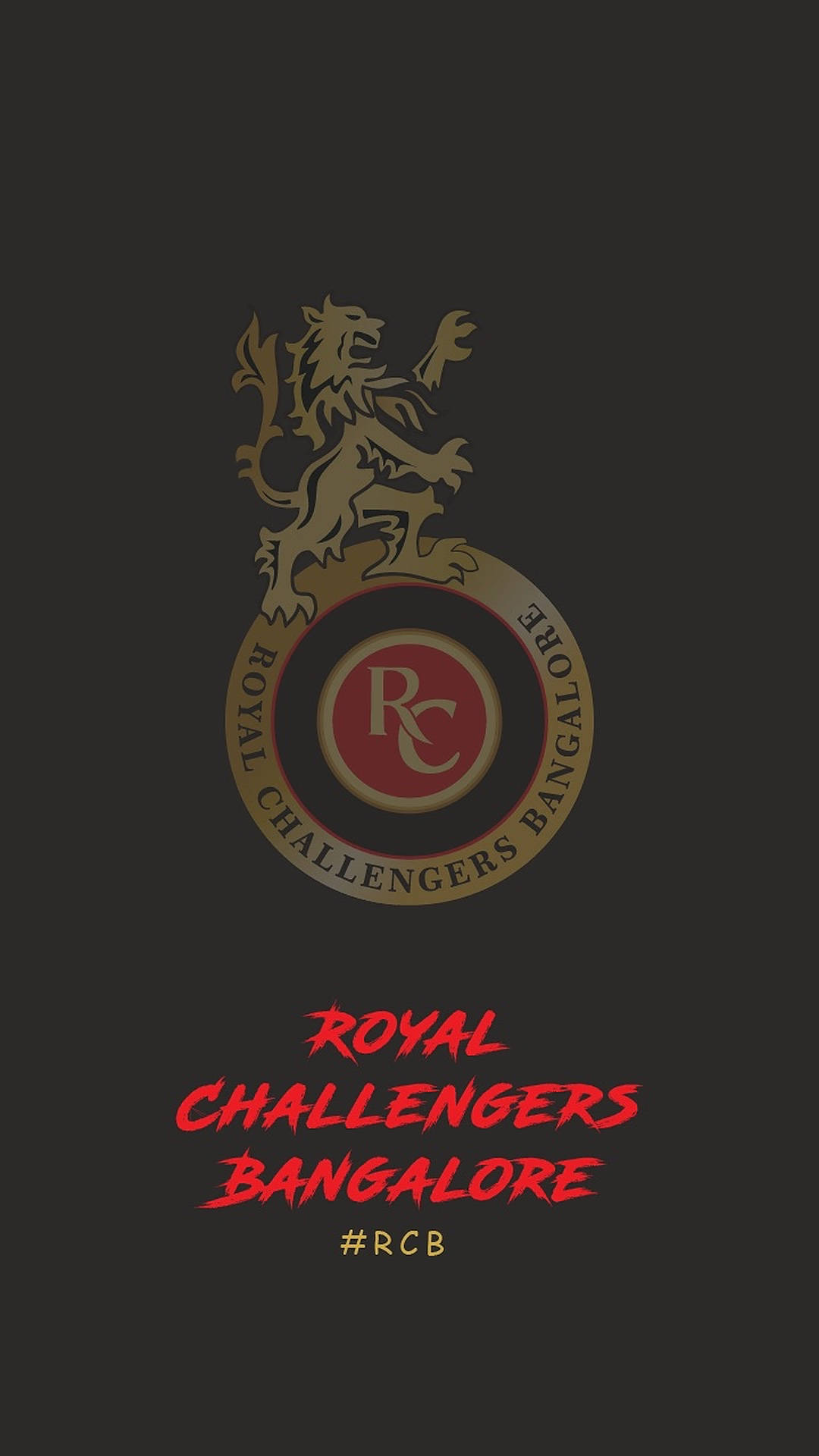 Black Royal Challengers Bangalore Wallpaper