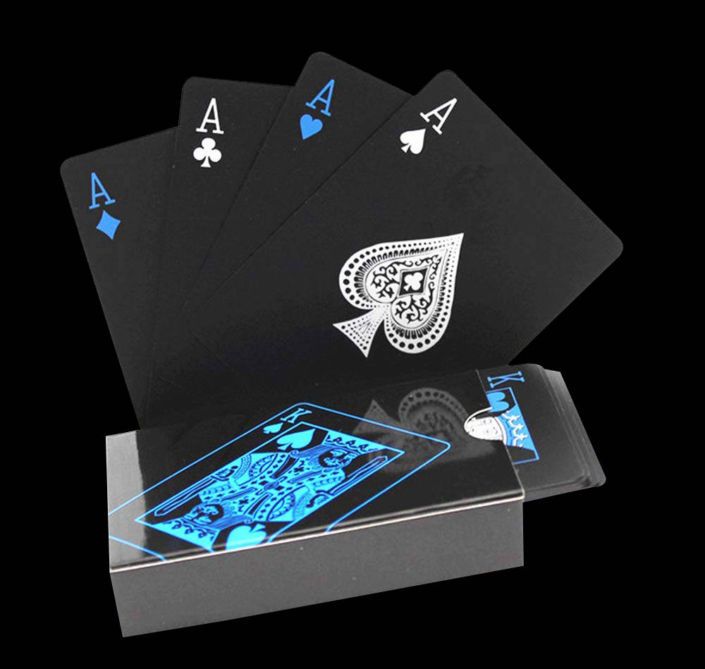 Black Rummy Ace Cards Wallpaper