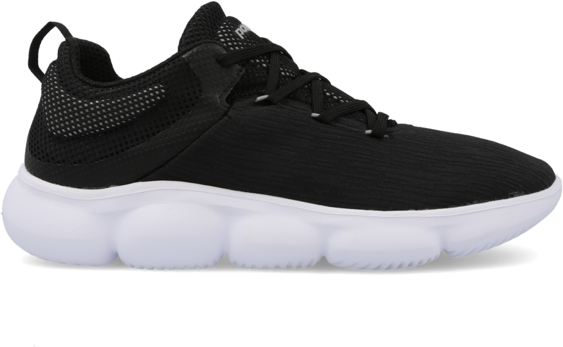 Black Running Shoewith White Sole PNG