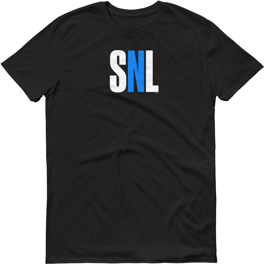 Black S N L Logo T Shirt PNG