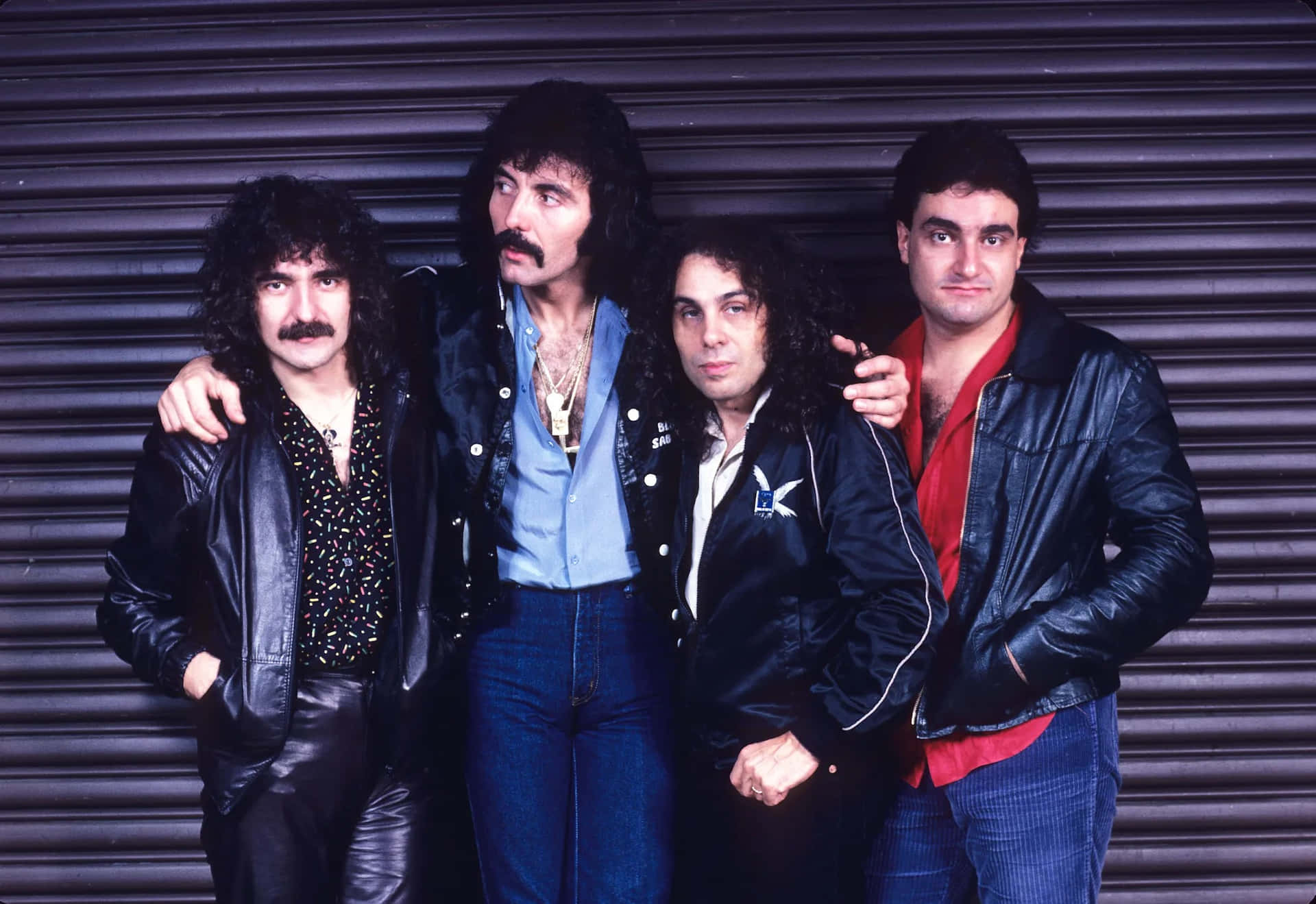 Black Sabbath Band Members Classic Pose Wallpaper