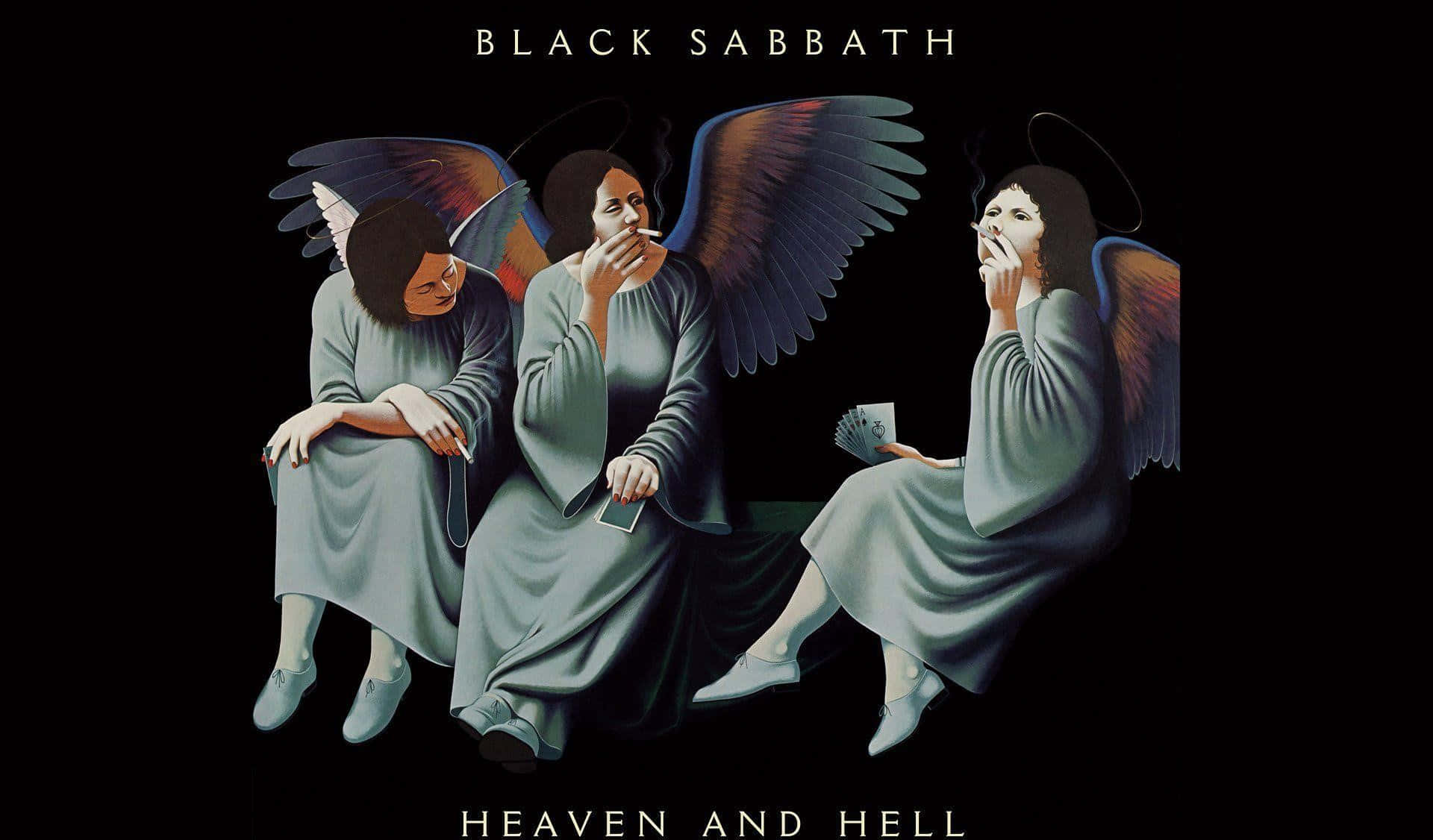 Black Sabbath Heavenand Hell Album Cover Wallpaper