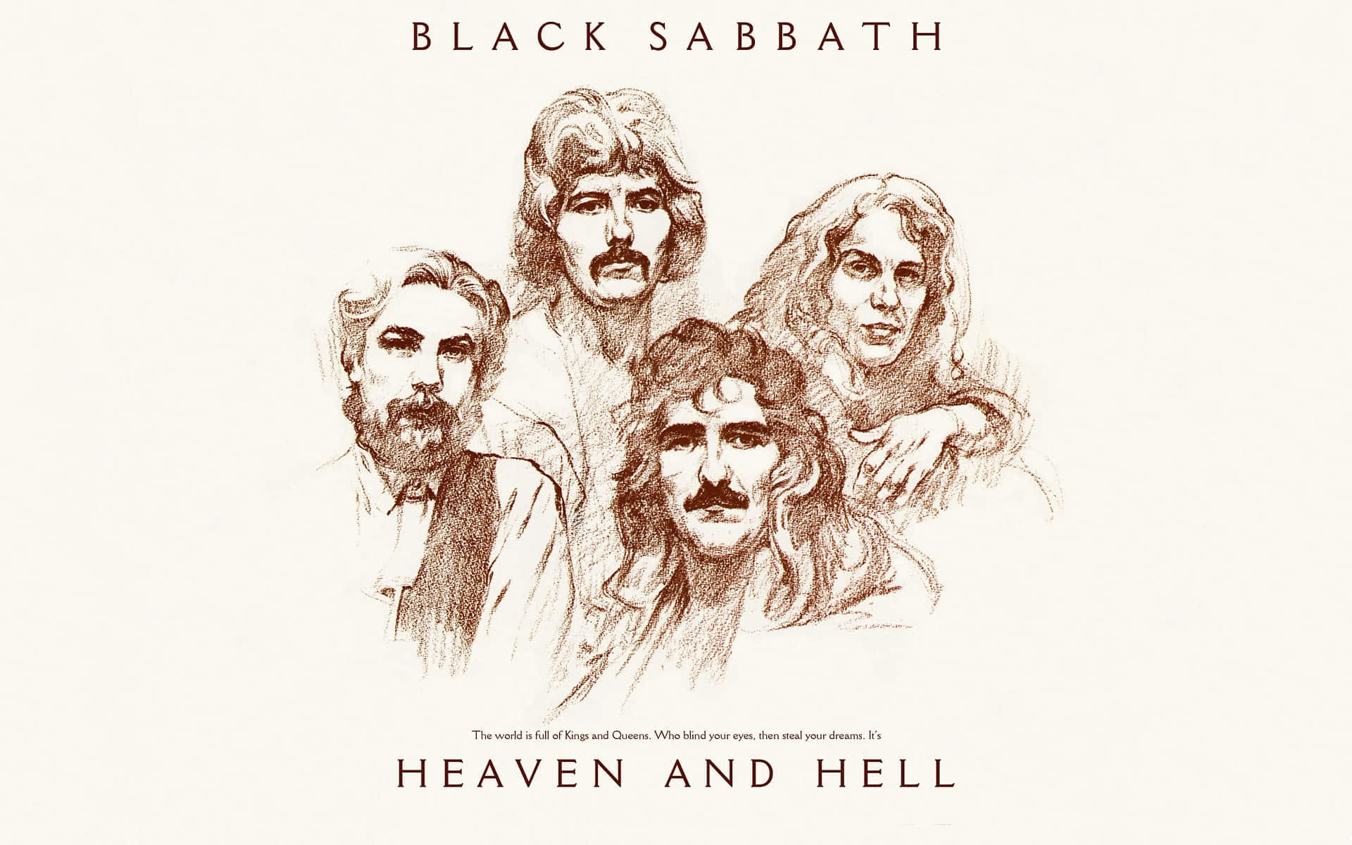 Black Sabbath Heavenand Hell Artwork Wallpaper