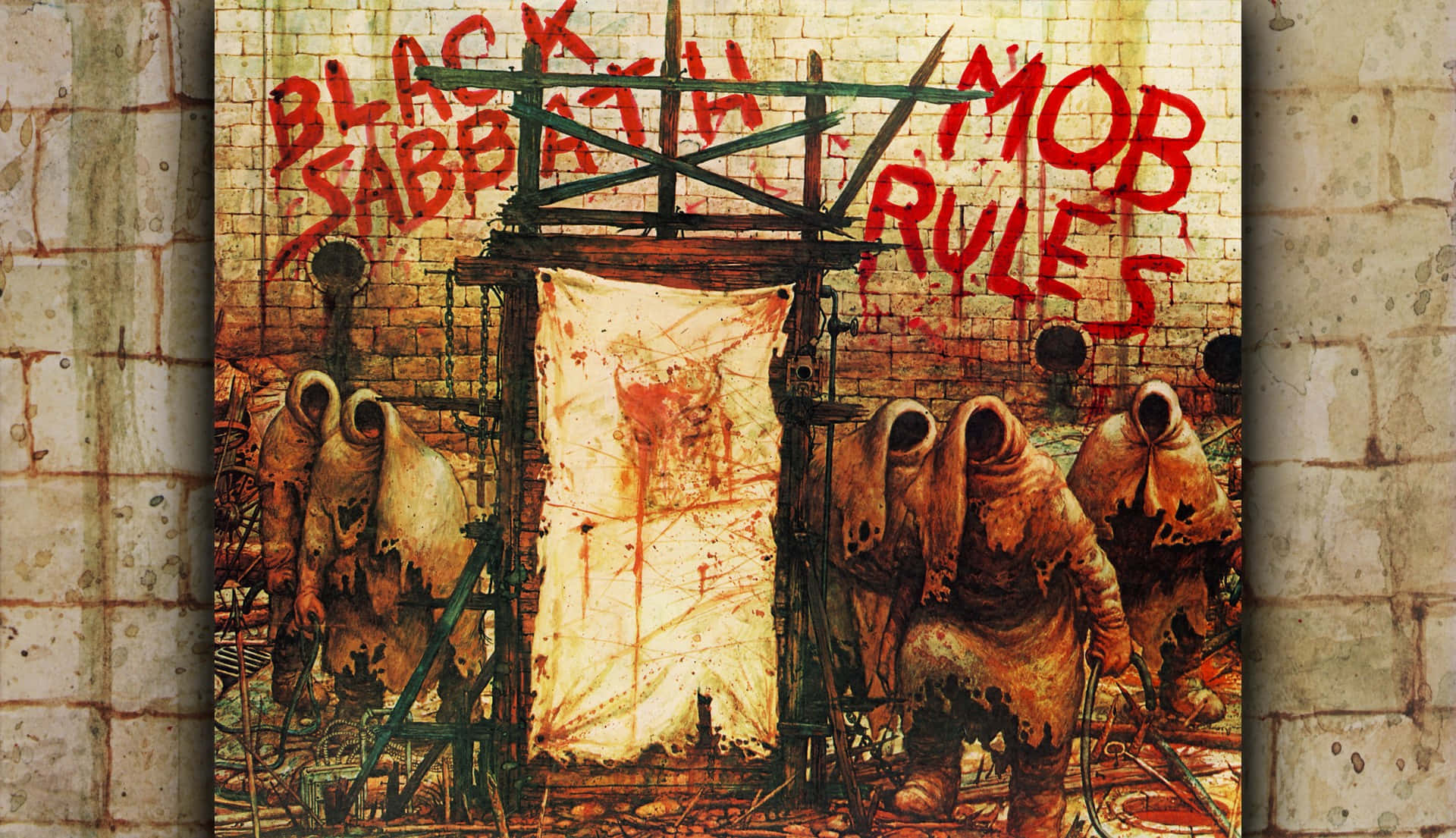 Black Sabbath Mob Rules Album Art Wallpaper