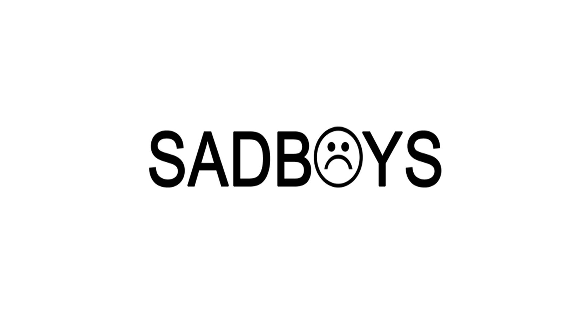 Black Sad Boys Text Wallpaper