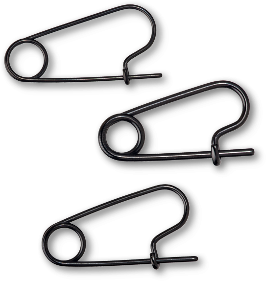 Black Safety Pins PNG