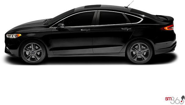 Black Sedan Side View PNG