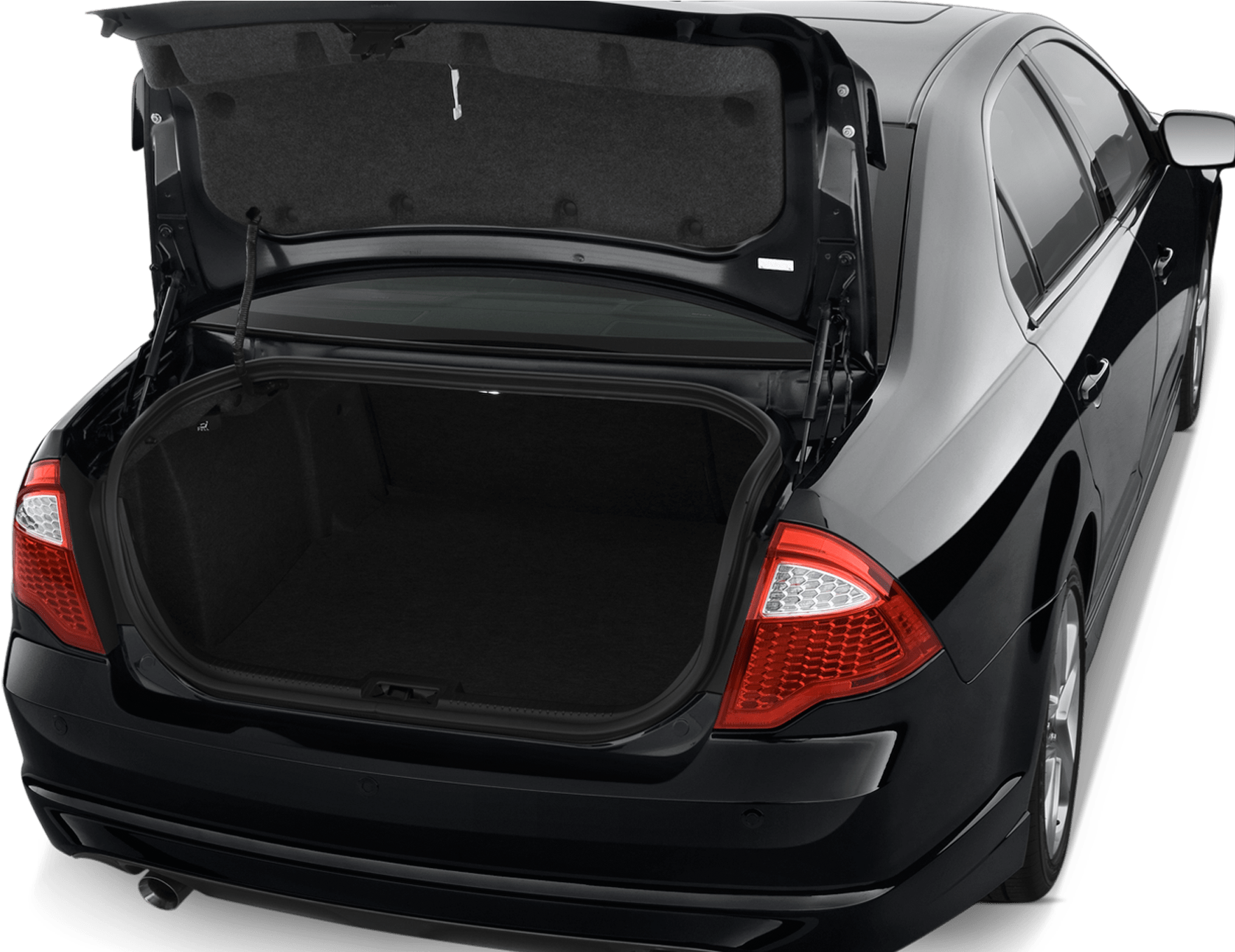 Black Sedan Trunk Open PNG