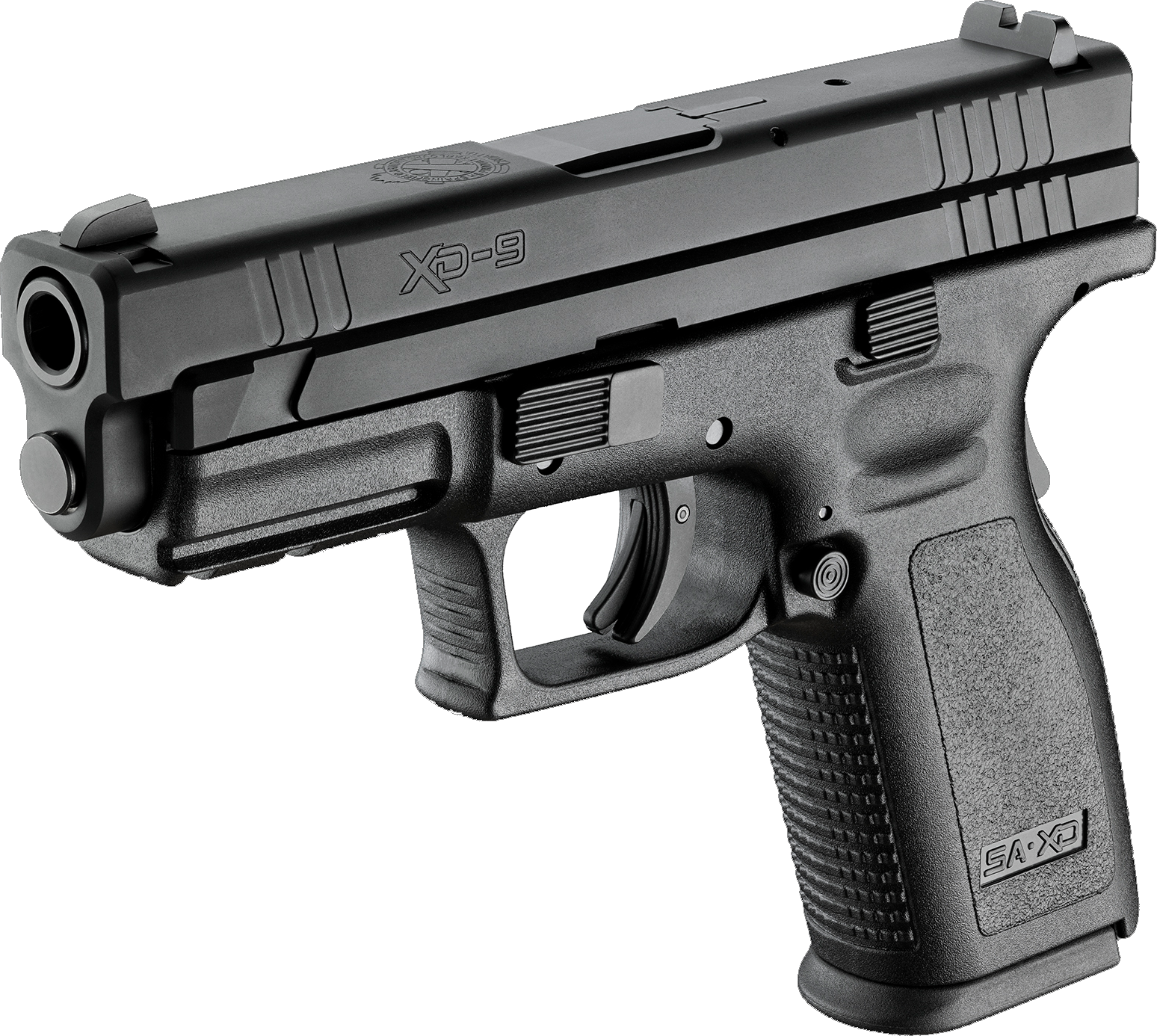 Black Semi Automatic Pistol X D9 PNG
