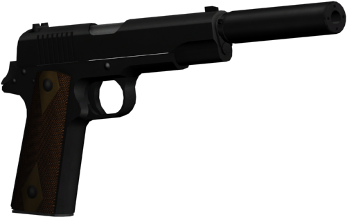 Black Semiautomatic Pistol PNG