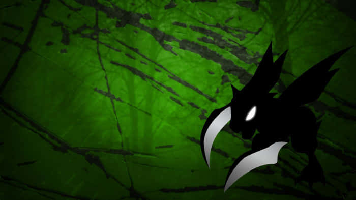 Black Shadow Scyther Green Wallpaper