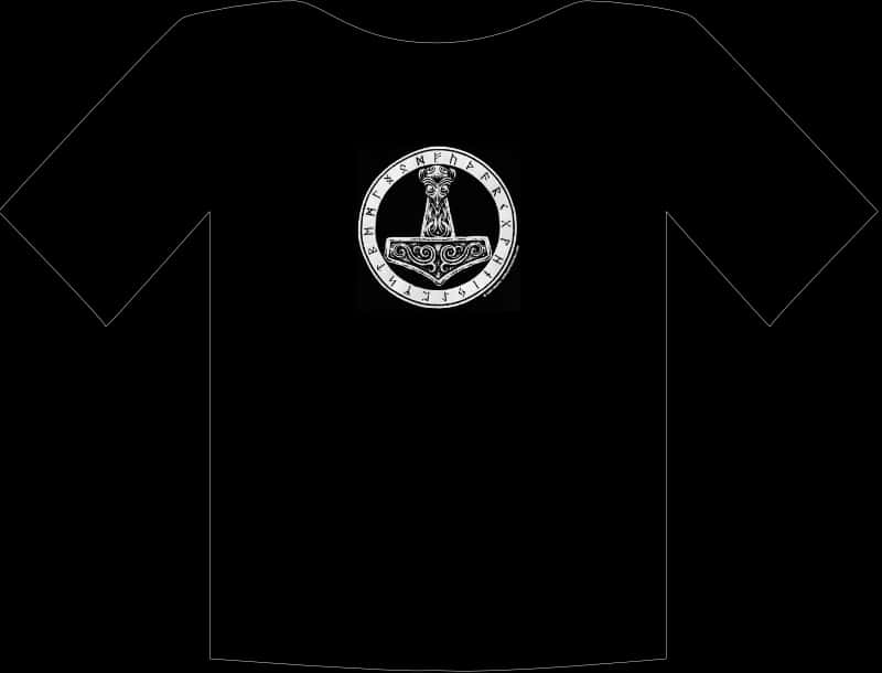 Black Shirt Graphic Design PNG