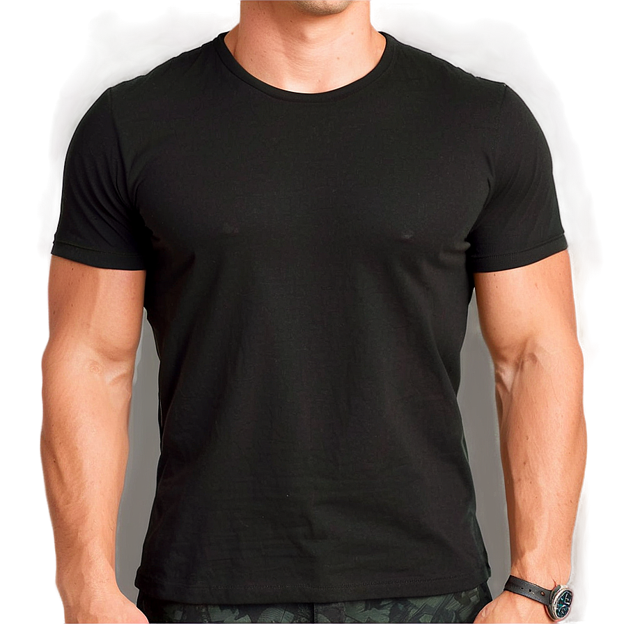 Download Black Shirt Slim Fit Png 05252024 | Wallpapers.com