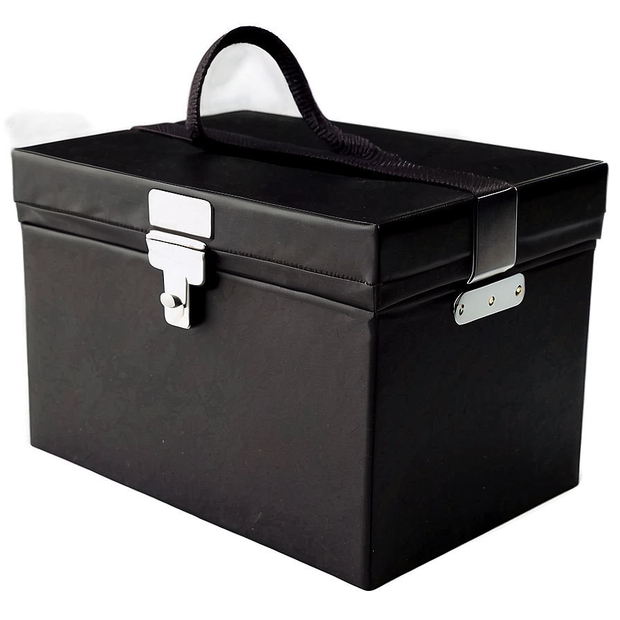 Black Shoe Box Png 05252024 PNG