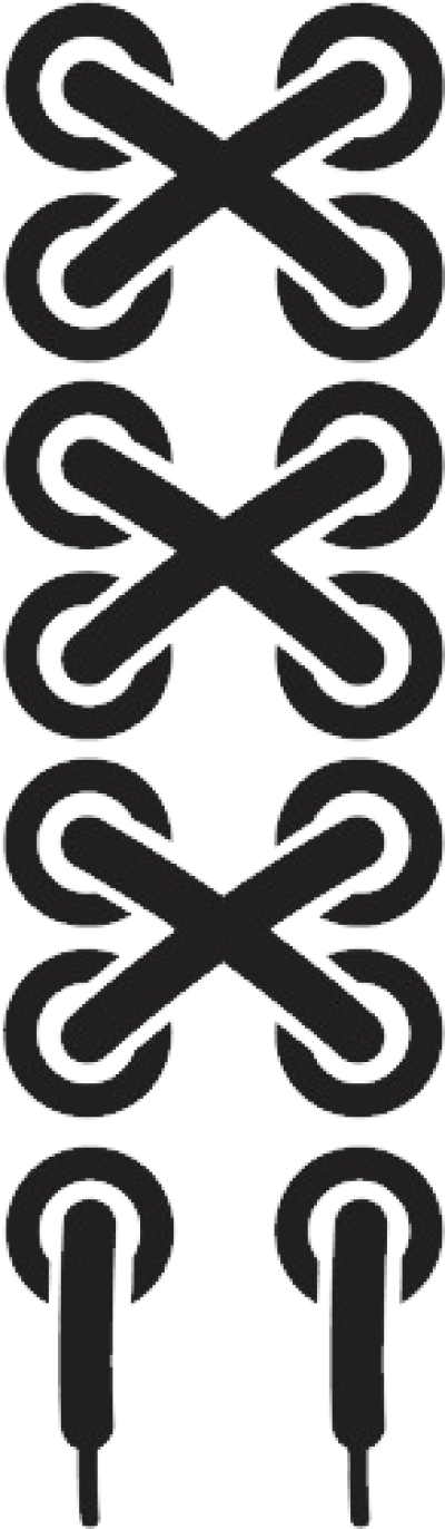 Black Shoelaces Graphic PNG