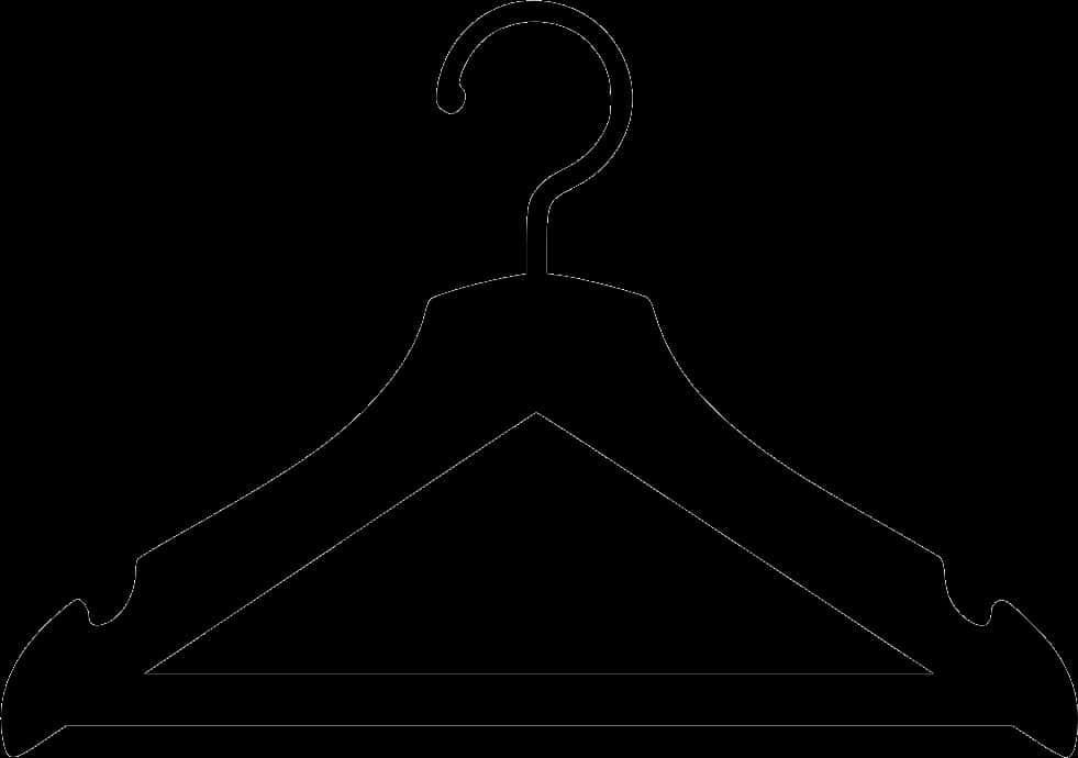 Download Black Silhouette Clothes Hanger | Wallpapers.com