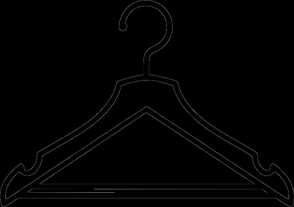 Black Silhouette Clothes Hanger PNG