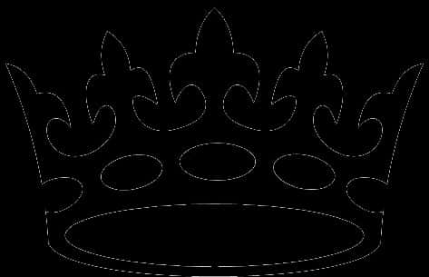 Black Silhouette Crown Graphic PNG