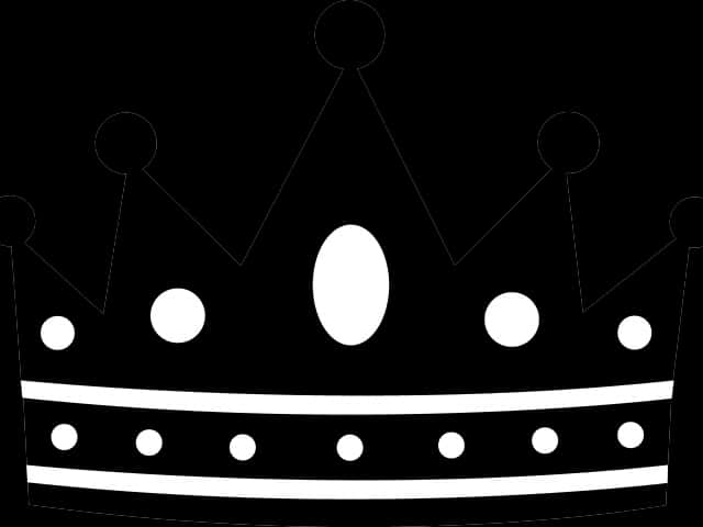 Black Silhouette Crown Graphic PNG