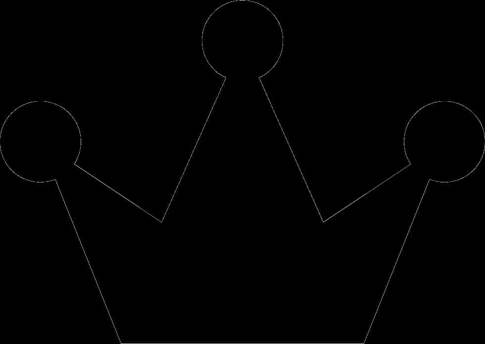 Black Silhouette Crown Graphic PNG