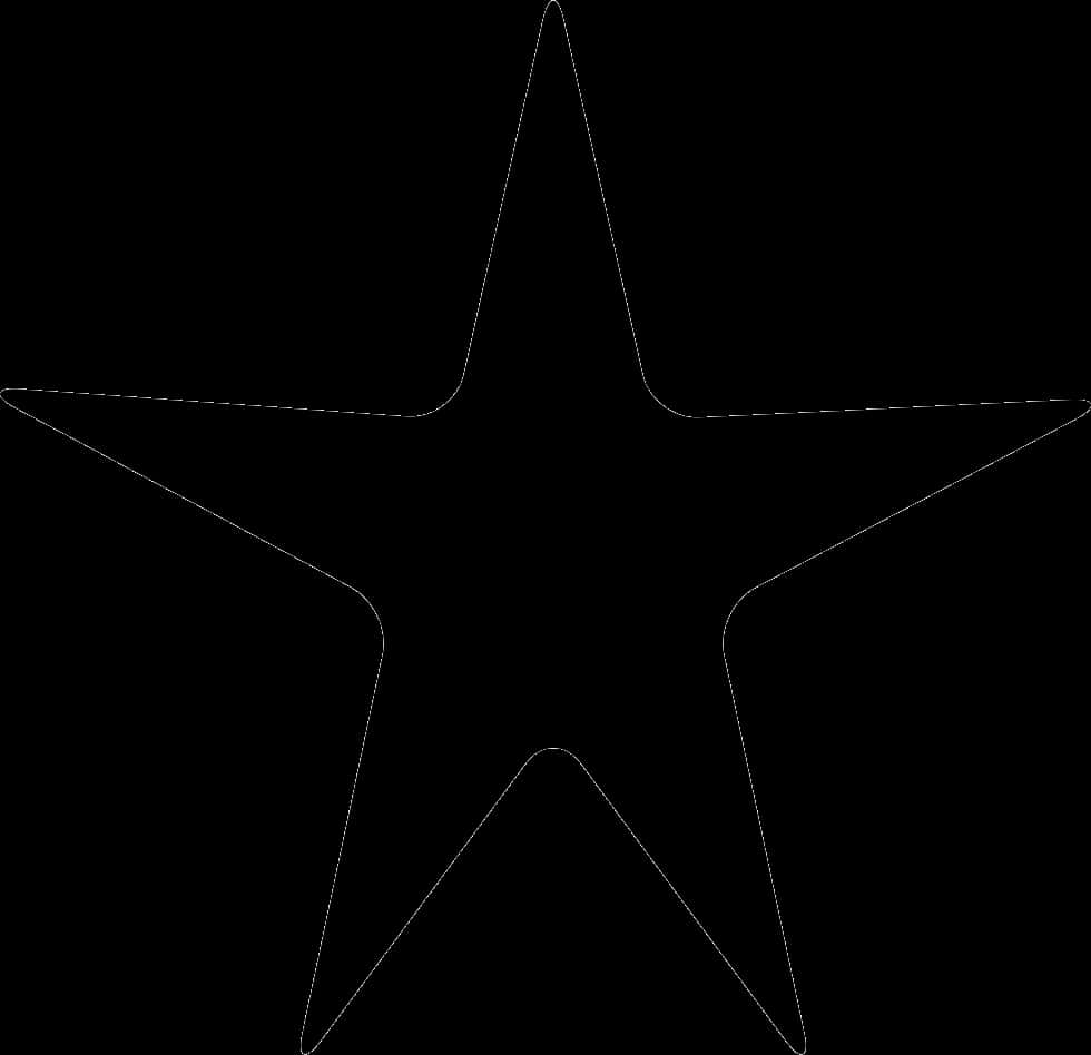 Black Silhouette Star PNG
