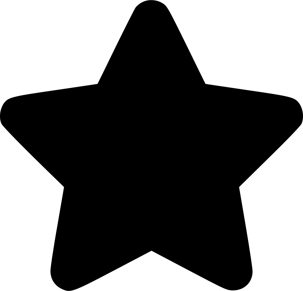 Black Silhouette Star Vector PNG