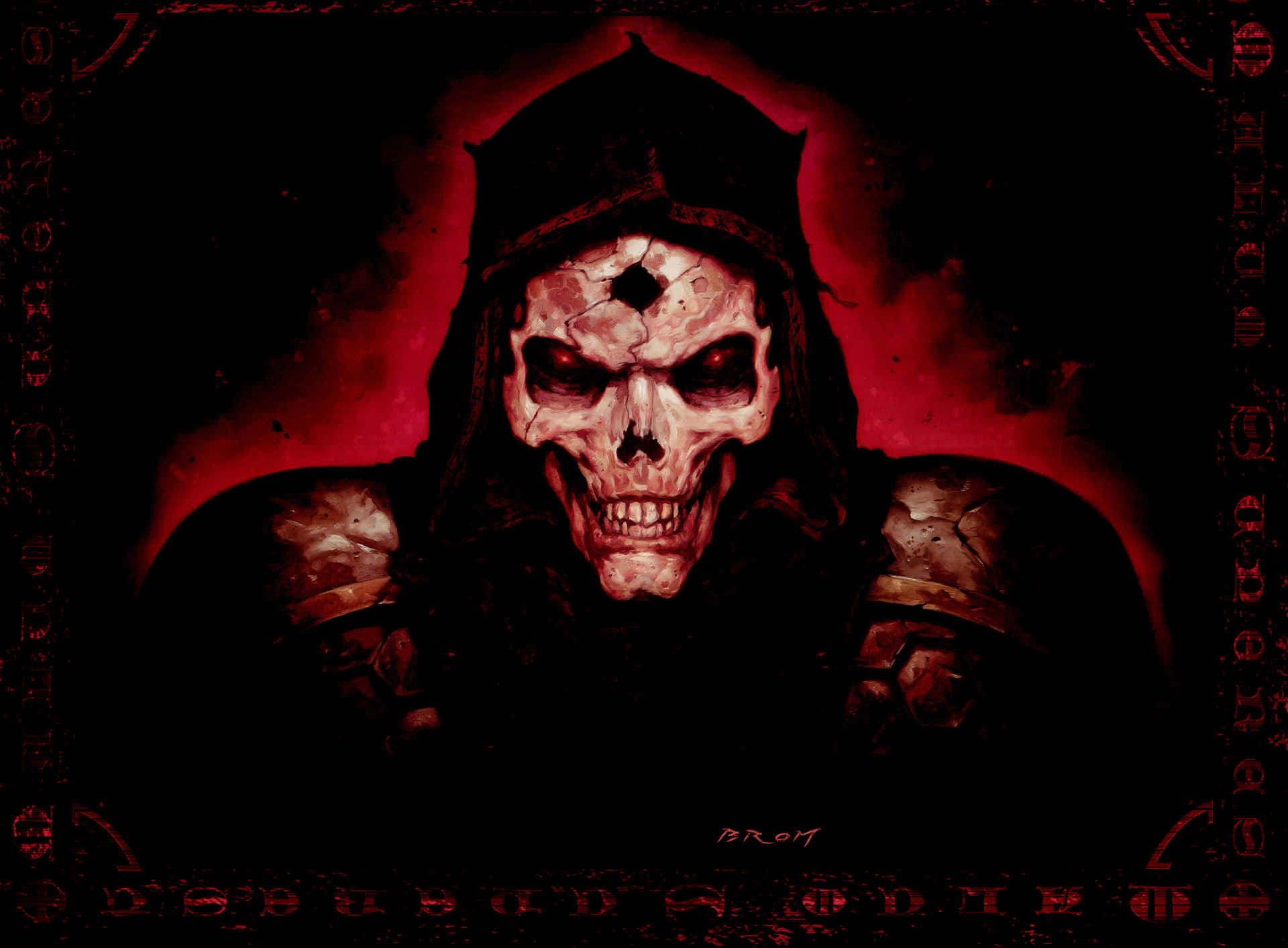Black Skeleton Grim Reaper Wallpaper