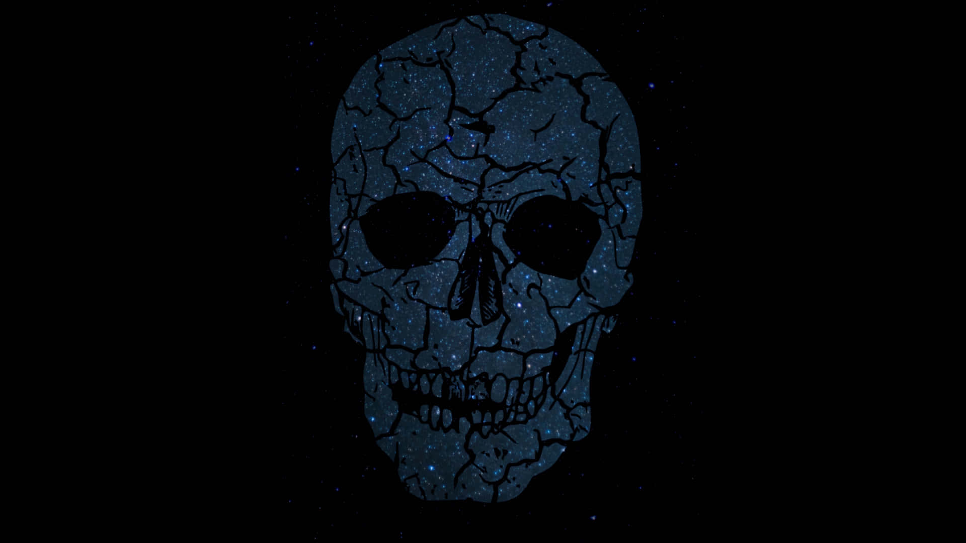 Black Skeleton Bits Wallpaper
