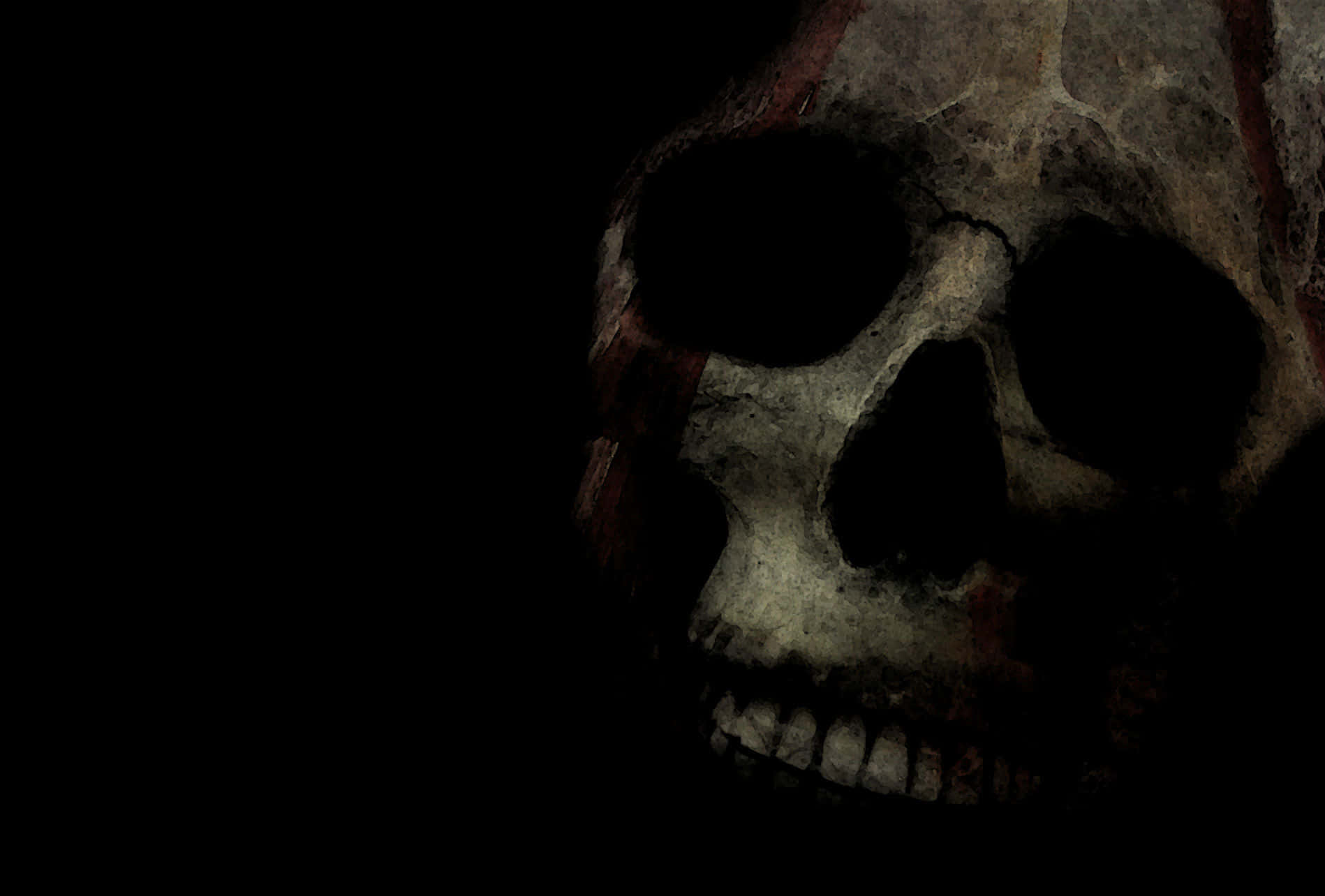 A Skeleton's True Nature: Dark and Mysterious Wallpaper