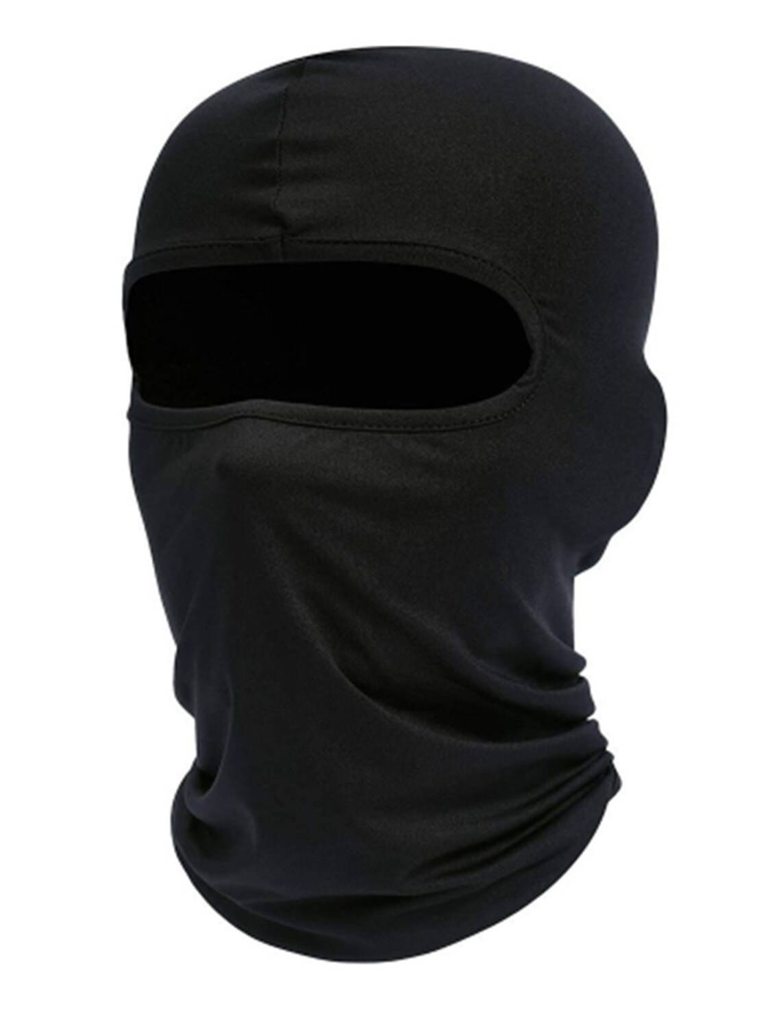 A Black Balaclava With A Black Face Mask Wallpaper