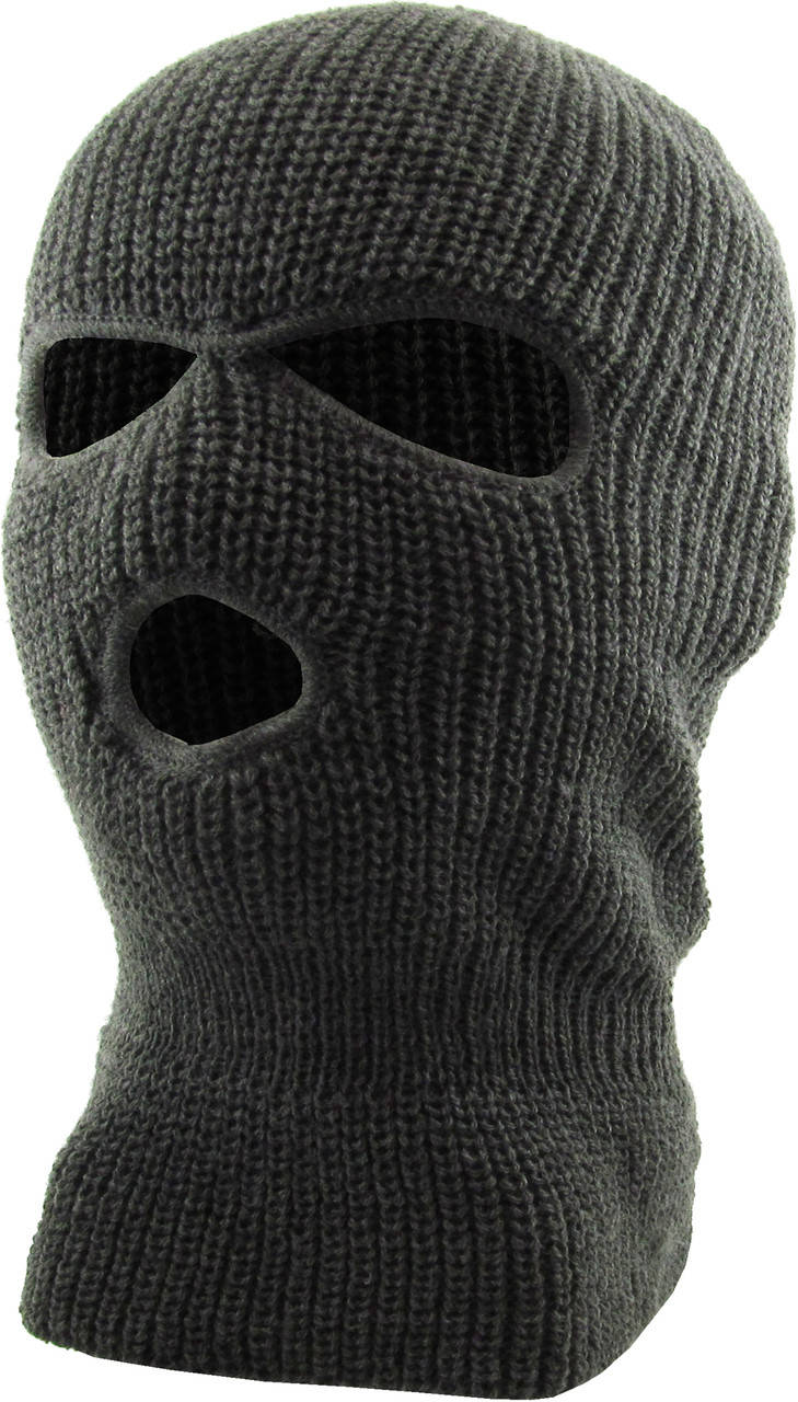 A Black Knitted Ski Mask With A Hole In The Middle Wallpaper