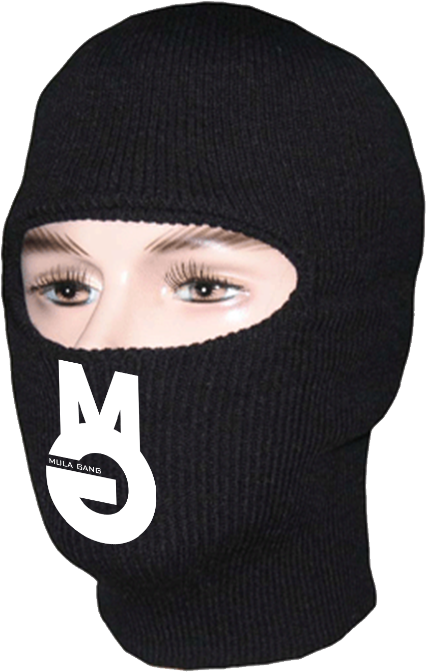 Black Ski Mask Winter Apparel PNG