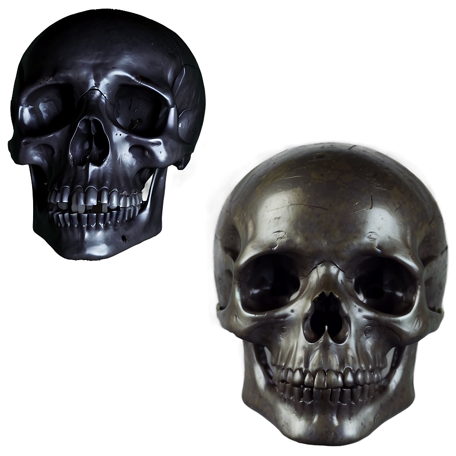 Black Skull And Bones Png 06202024 PNG